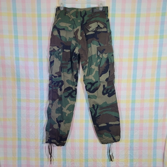 US Army Military camouflage trousers combat woodland canvas cargo pants - Picture 2 of 9